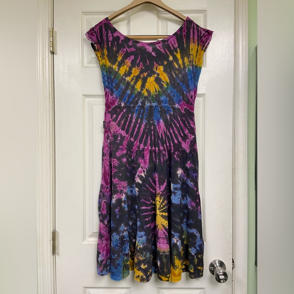 Gypsy Rose vintage tie dye dress